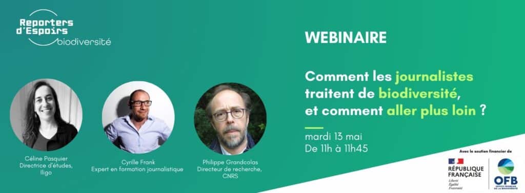 webinaire journalisme biodiversité iligo reporters d'espoirs